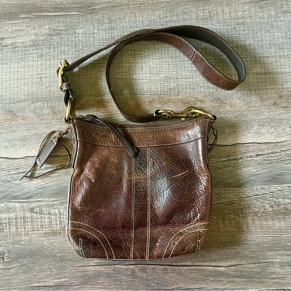 Coach Handbags - COACH 10399 Vintage Chelsea Brown Pebbled Leather Shoulder Bag Crossbody Purse